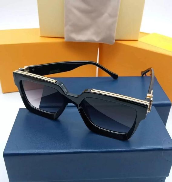 

luxury millionaires sunglasses full frame vintage designer sunglasses for men shiny gold logoo sell plated 96006 with box, White;black