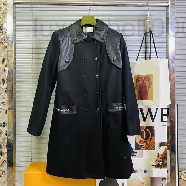 

women's trench coats designer black pocket windbreakers women luxury coat double breasted long jacket winter thicken lady outerwear qqn, Tan;black