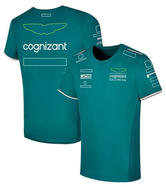 

2023 new style f1 formula one short sleeve t-shirt racing suit crewneck tee plus size