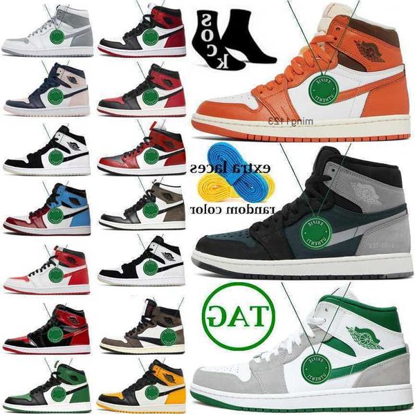 

jorban mens high 1s og basketball shoes jumpman 1 stage haze university blue patent bred heritage brotherhood gorge green dark mocha pale br, Black