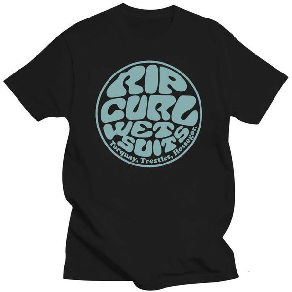 

men's tshirts mens clothing rip tee curl wetty land tshirt charcoal heather size s3xl 230309, White;black