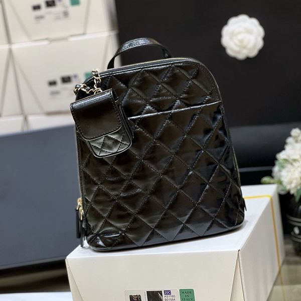 

10A Mirror quality Cowhide Luxury Designer Backpack Genuine leather School bag With Box C093