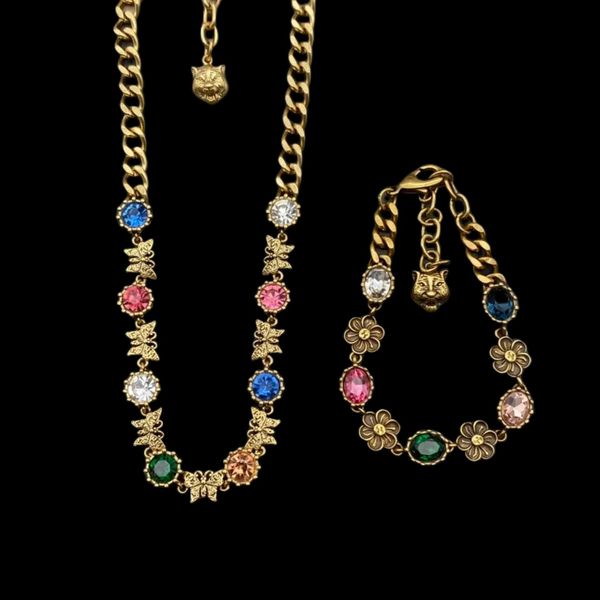 

designers necklace women charm butterfly 18k gold plated necklace bracelet set anniversary holiday gift, Silver