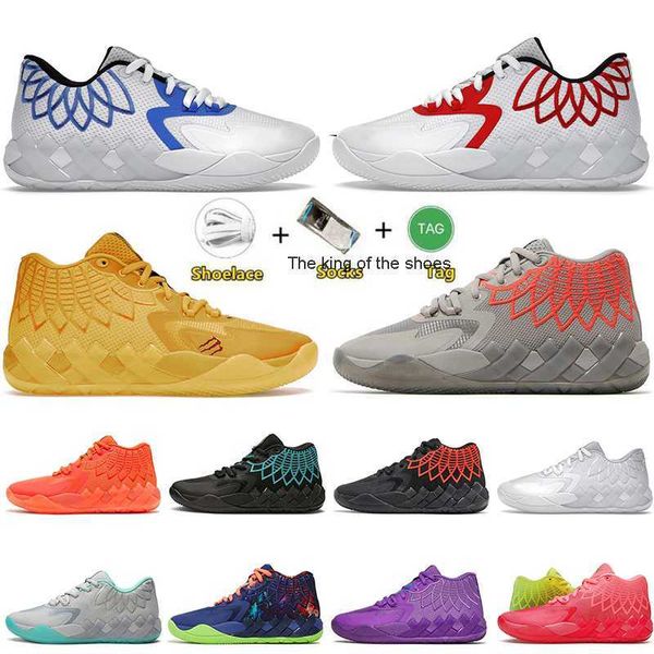 

2023lamelo shoes new lamelo ball shoes rick and morty mb 01 mens casual shoe queen city rock ridge red not from here triple black unc white