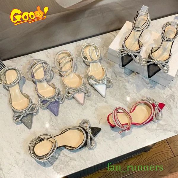 

womens dress shoes rhinestones pumps crystal bowknot satin summer lady shoes genuine leather high heels party prom shoe c11f#, Black