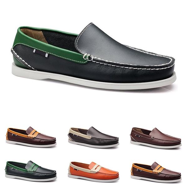 

shoes sail men's casual men's shoes leather shoes driving single shoes men size 40-45 044klpz, Black