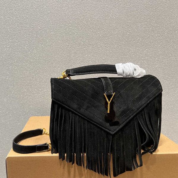 

shoulder bag ysbag new designer s autumn winter tassel chain messenger vintage women handbag flap crossbody s purse 220929