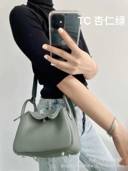 

bags original designer genuine luxury leather women's bag lindys mini small cross-body layer togo one-shoulder portable doctor 7 n1g8