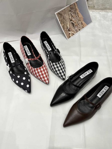 

dress shoes pointed toe ladies women loafers plaid black brown flat low heels belt buckle dress shoes woman size 3539 walking loafers j23030