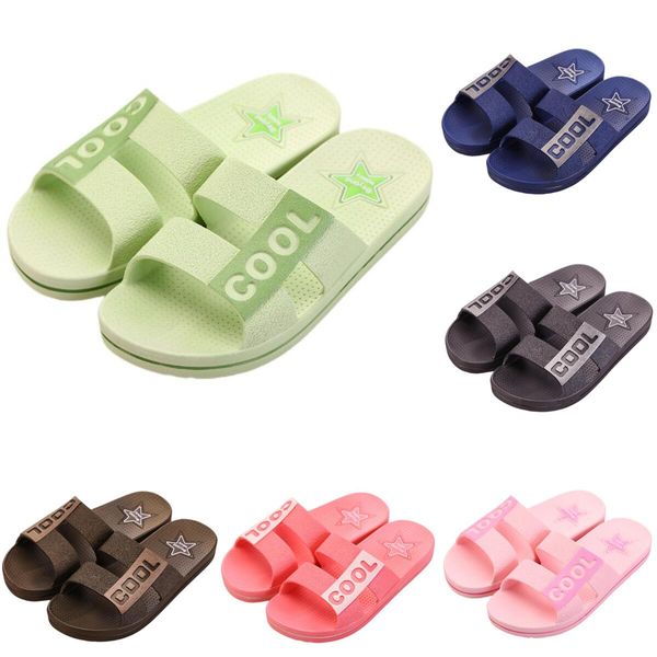 

slippers indoor outdoor green pink brown white women men shoes beach coast bathroom antiskid sandal size 36-45, Black