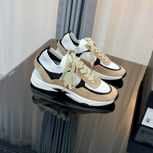 

designer cc cycling footwear shoes luxury sneakers fashion women classic sport shoes men casual trainers running hiking xn28, Black
