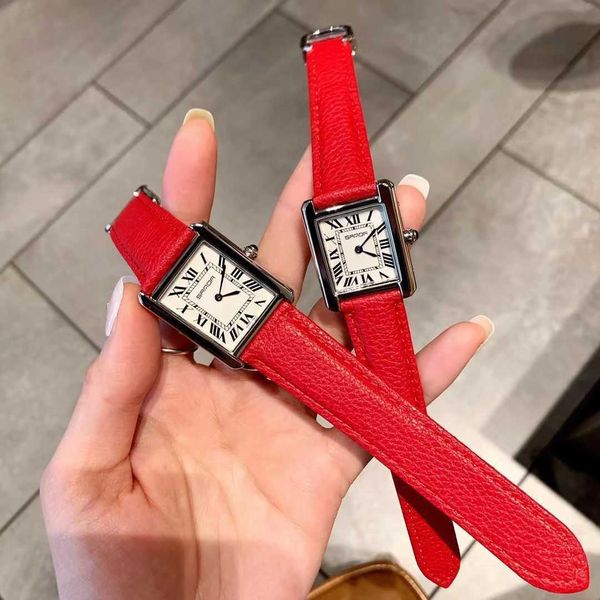 

women watches leisure square fashion accessory quartz mechanical movement classic luxury ultra-thin simple ladies light luxury high beauty d, Slivery;golden