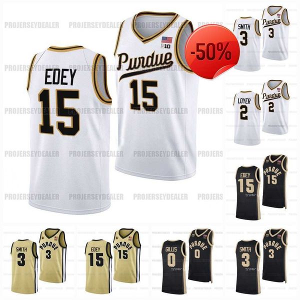 

15 zach edey purdue boilermakers 2022-23 basketball jersey ncaa college braden smith fletcher loyer mason gillis caleb furst brandon newman, Black;red