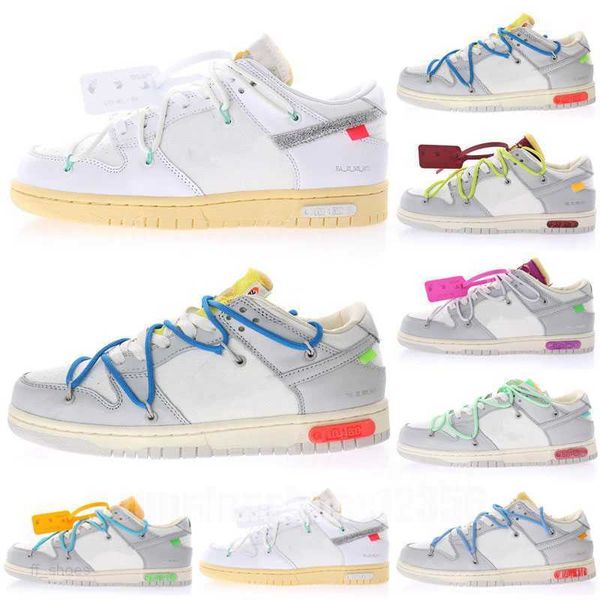 

og retro dunks low running shoes lot the 01-50 blue futura green yellow offs white men women sneakers with box, Black