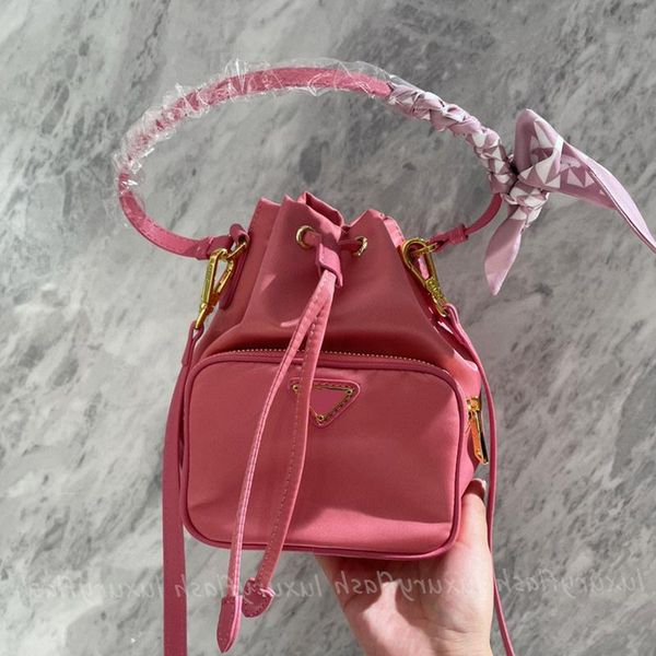 

totes bucket bag women designer nylon handbag mini tote small luxurys shoulder crossbody bags 4 color ladies nano purses pbplm