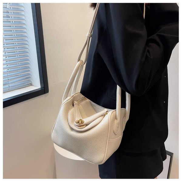 

new luxury bags original designer lindys bag mini pillow lychee grain togo leather women's soft one shoulder messenger doctor's ot