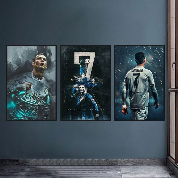 

World Cup C Luo Decorative Painting Tavern Bar Hotel Hanging Picture Football Star Living Room Bedside HD Sports Mural
