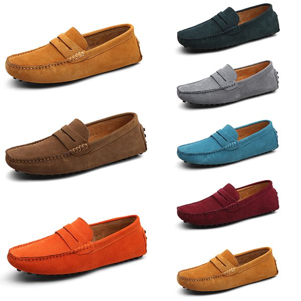 

men casual shoes solid color black breathable leisure silvers taupe dlives grey blue orange jogging walking lows soft multi leather mens sne