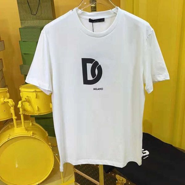 

summer men's short-sleeved tee designer t shirt men women 5xl plus size clothing round neck t-shirt d letter printing tshirt pullover, White;black