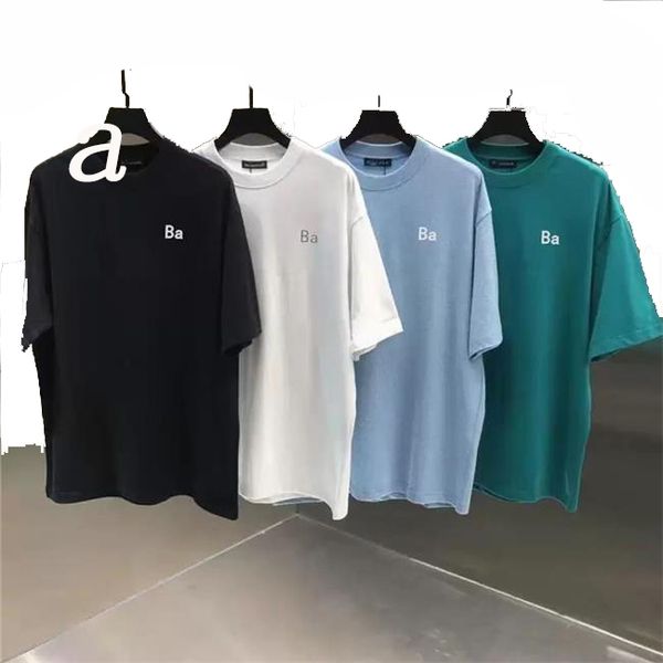 

stylist mens t shirt men clothing fashion tshirt womens t-shirts short sleeve lovers luxury designers clothes lady casual tee high quality, White;black