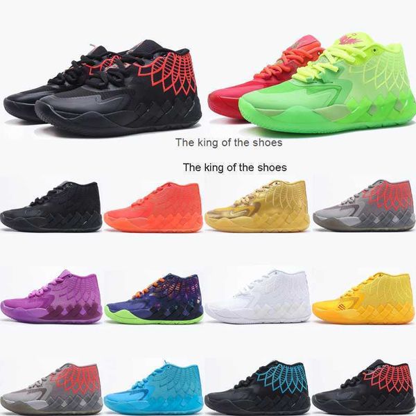 

2023lamelo shoes men designer basketball shoes mb.01 lamelo ball buzz queen city rick and morty galaxylamelo shoes, Black