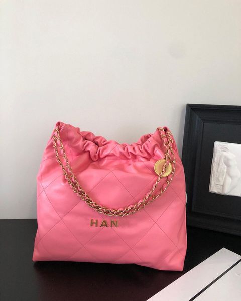 

weekend latest products trash bag clutch luxury womens mans designer channel chain lady purse handbags tote wallet genuine leather shoulder