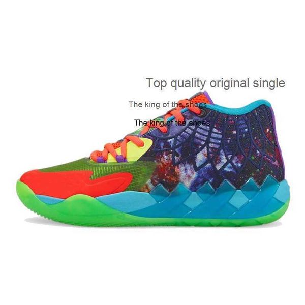 

2023lamelo shoes mb.01 basketball shoes lamelo ball 1of1 mens 3 three balls sneakers white blue red rock ridge ufo rick and morty queen city, Black