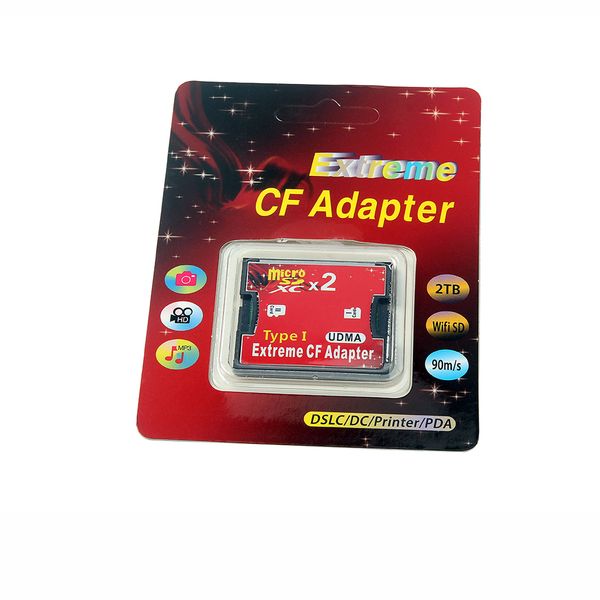 

computer components dual ports micro sd/sdxc/sdhc tf to compact flash cf type i memory card adapter