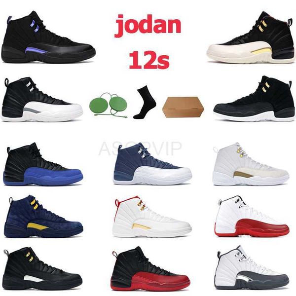 

12 12s basketball shoes jumpman trainers sneakers designer retro university blue michigan dark grey ovo white taxi with box