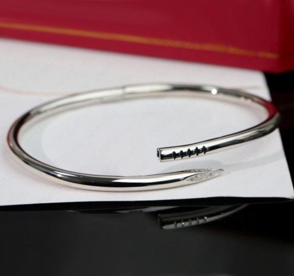 

nail bracelet silver bracelets silver bangle gold braclets designer armband bangles braclet woman pulsera hombre bracciale uomo br5261620, Black
