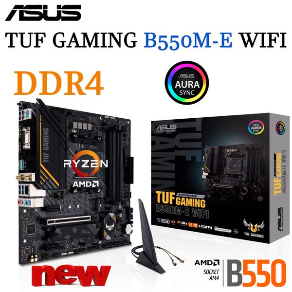 ASUS TUF GAMING B550M-E WIFI Ryzen AMD B550 Socket AM4 Motherboard DDR4 M.2 128GB Desktop Support R5 R7 R9 CPU Mainboard New