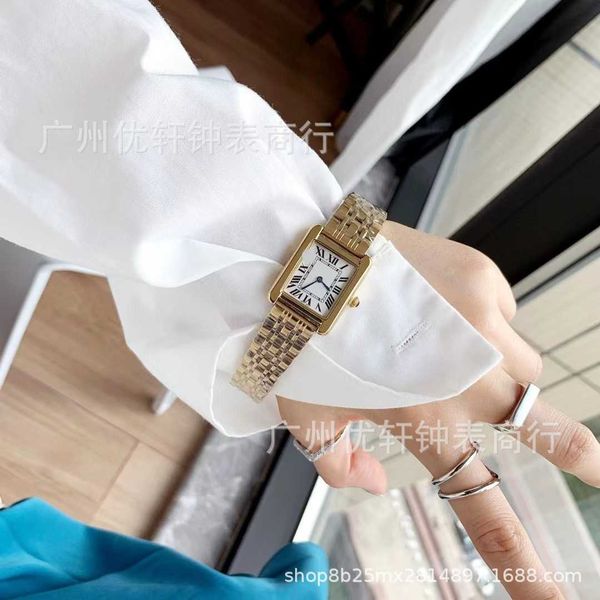 

women watches fashion luxury series ladies square roman fashion accessory square quartz mechanical movement women's watch 0oav, Slivery;golden
