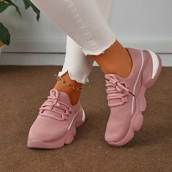 

dress shoes women mesh lace up knitted sneakers ladies light breathable running walk shoes female casual shoes flats shoes fashion 2022 new, Black