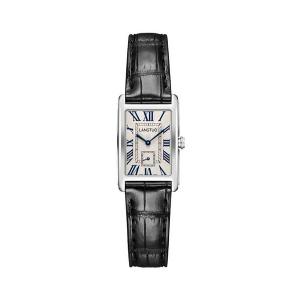 

women watches luxury ladies square fashion accessory quartz mechanical block movement swiss women's same simple temperament 2wgu, Slivery;golden