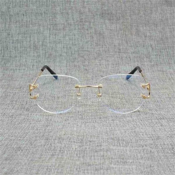 

sunglasses vintage rimless square clear glasses men oval wire eyeglasses optical metal frame oversize eyewear women for reading oculoskajia, White;black