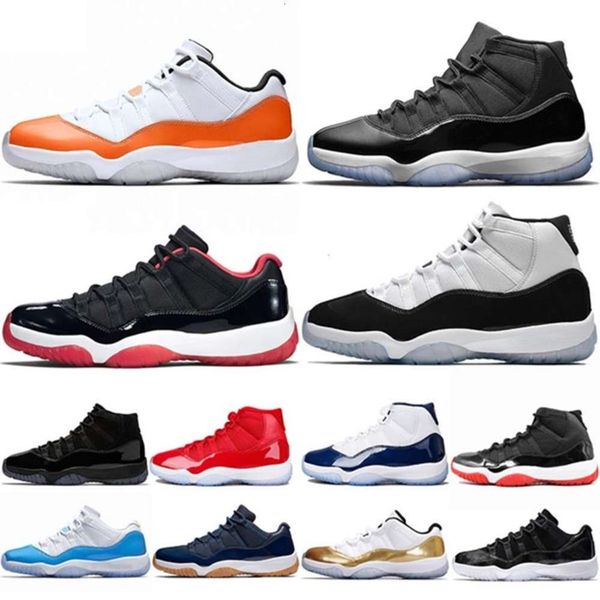 

11 11s men women basketball shoes concord 45 orange trance cap and gown bred gym red unc platinum tint athletic trainer sport snea259b