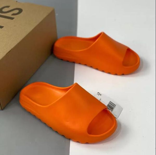 

qualit men women slipper soot pure flat beach sandals slides graffiti bone resin desert sand designer summer indoor slippers fashion earth b, Black