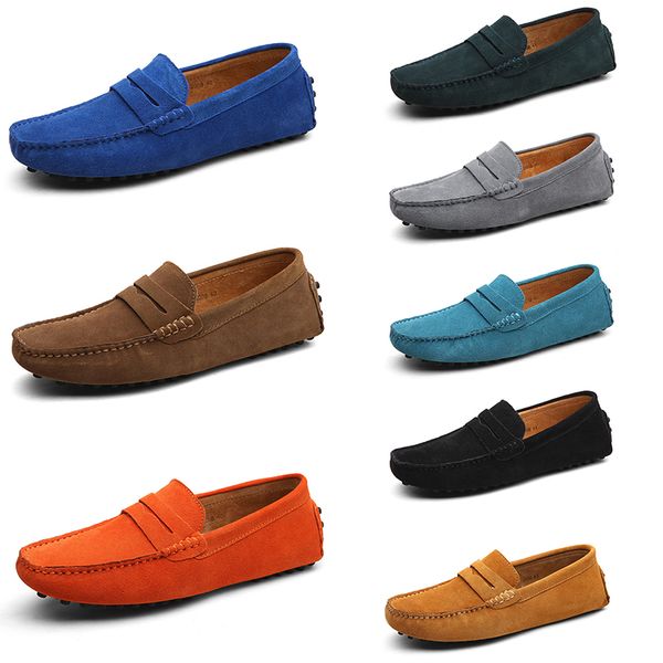 

men casual shoes solid color black breathable silvers taupe dlives brown blue orange jogging walking low soft multi leathers mens sneaker ou