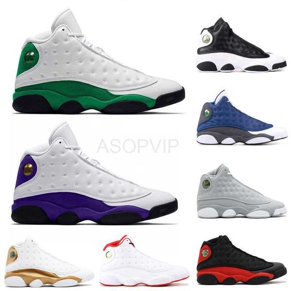 

designer shoes2020 new rivals lucky green 13 13s men basketball shoes cap and gown black cat flint playoff mens trainers sports sneakerssand