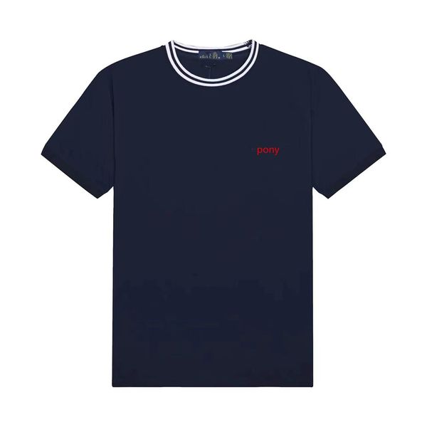 

designer polos men's t-shirts with embroidered round neckline - high-end, casual and fashionable 100% pure cotton for summer, White;black
