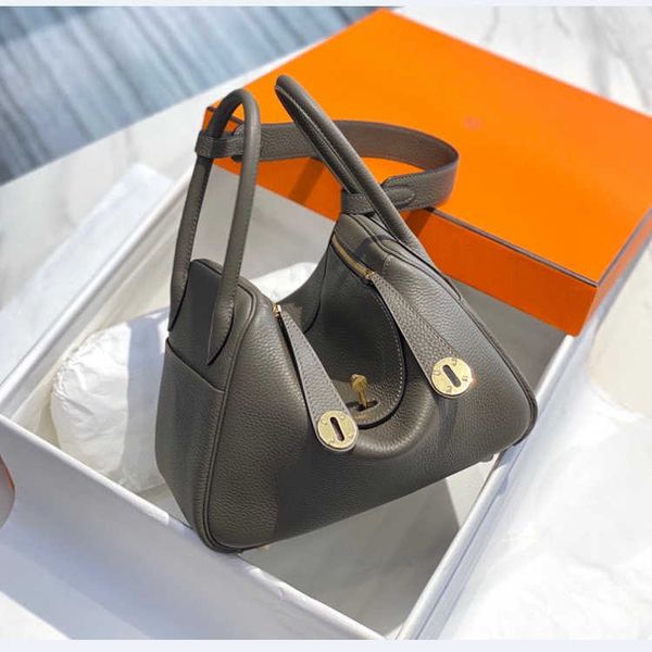 

designer original luxury litchi bags grain togo cow leather handmade lindys bag women's trend large capacity cross-body shoulder pillow