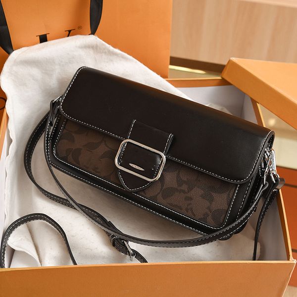 

2023 women's day packs morgan chain bag leather color-blocking classic logo shoulder bags messenger bag
