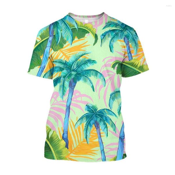 

men's t shirts jumeast 3d tree printed t-shirts oversized beach hawaiian shirt men casual loose cottagecore aesthetic clothing t-shirty, White;black