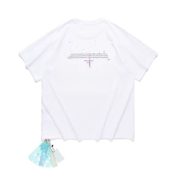 

2023ss t shirt spring summer new fashion men women high street cotton geometric letter printed clothing short sleeves sell luxury men hip ho, White;black