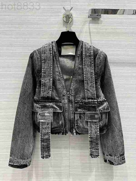 

women's jackets designer milan runway 2023 new spring autumn v neck long sleeve panelled coats brand same style outerwear 9oy0, Black;brown