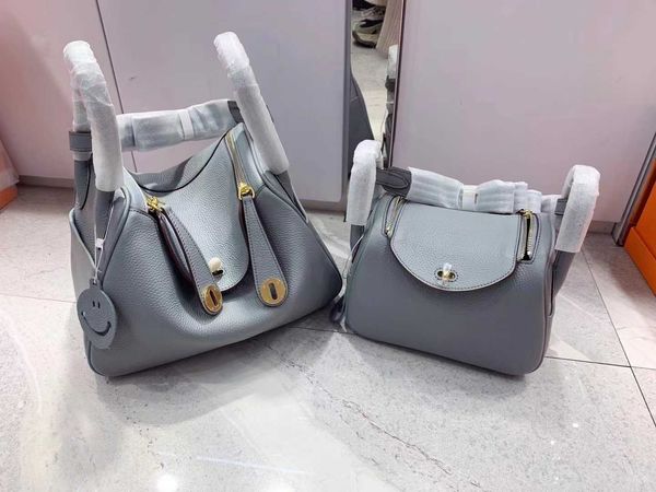 

togo luxury designer bags original cowhide lindys bag 2023 new lychee grain leather bucket 3 rvs7