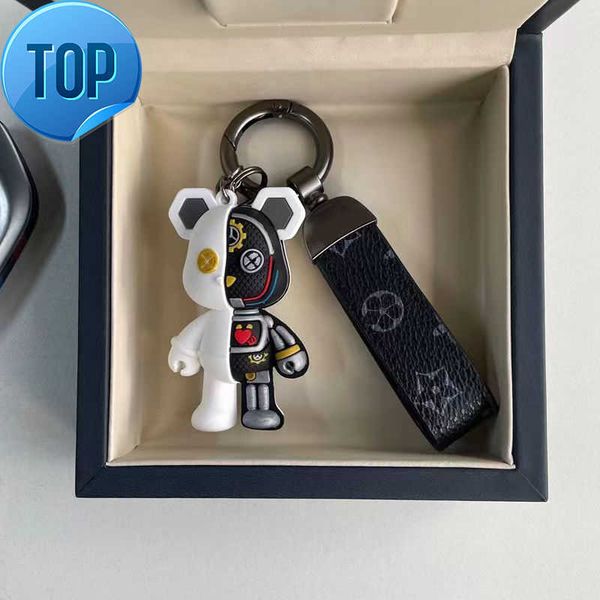 

keychain car luxurys designers key chain solid color monogrammed keychains bear design versatile fashion leisure men women bags pendant, Silver
