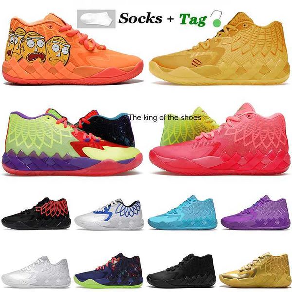

2023lamelo shoes pumps lamelo ball mb.01 mens basketball shoes rick morty galaxy buzz city black blast queen rock ridge red unc iridescent d