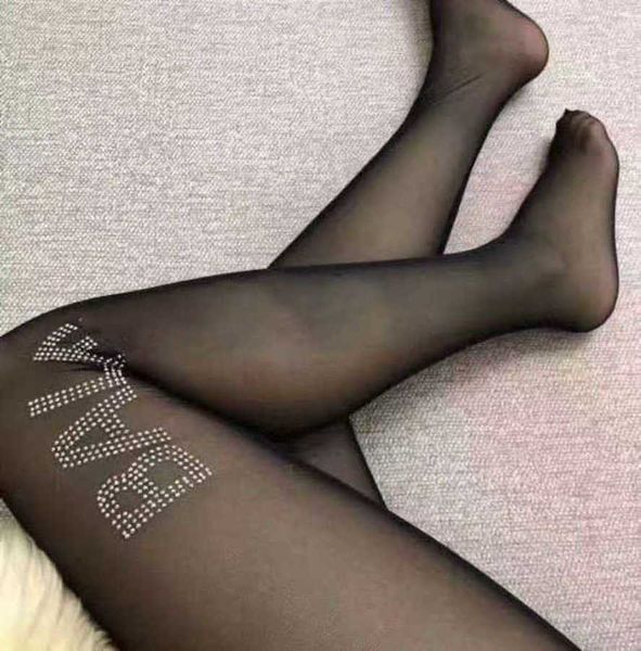 

socks 23sss balencigas stockings woman leggings paris b letter silk socks black ultra-thin cut anti-thread underlay socks black silk, Black;white