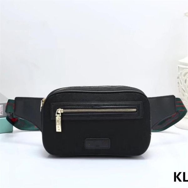 

2022 latest fashion waist bags men women leather sport fanny pack belly bum bag fitness running belt jogging pouch back gri293d